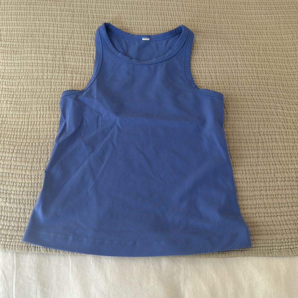 lululemon athletica Blue Racerback Tank Top
